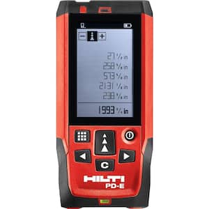656 ft. PD-E Laser Range Meter with (2) AAA Batteries, Hand Strap and Pouch