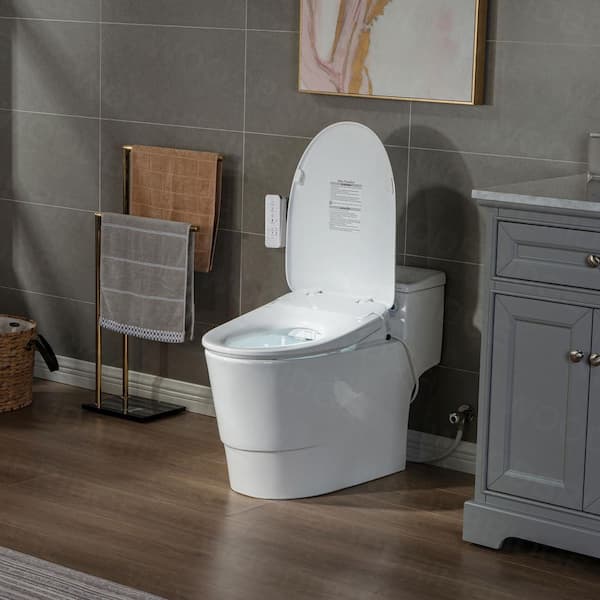 WOODBRIDGE Revel I Dual Flush Smart Bidet Toilet - Elongated, White