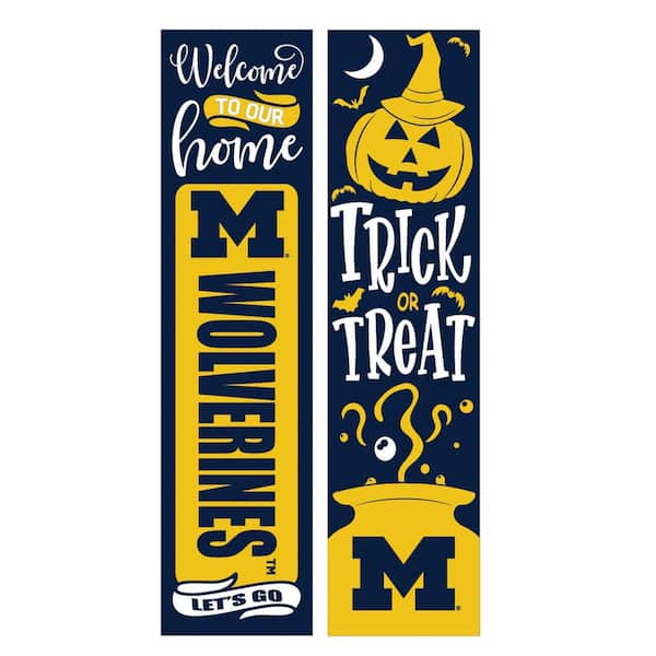 Evergreen 47 in. Double Sided Leaner Halloween Prop Porch Sign