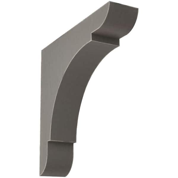 Ekena Millwork 1-3/4 in. x 8 in. x 8 in. Reclaimed Grey Medium Olympic Wood Vintage Decor Bracket