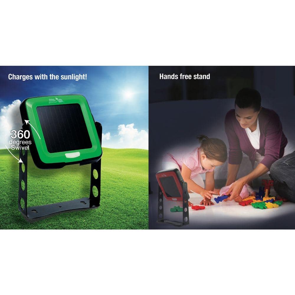 Solar Powered LED Freestanding Indoor/Outdoor Swivel Light