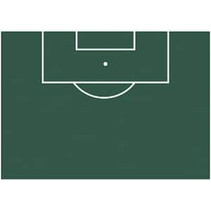 GREEN SOCCER FIELD DRY ERASE XL GIANT PEEL and STICK WALL DECALS