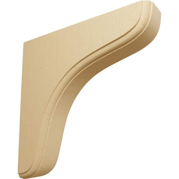 Ekena Millwork 1-3/4 in. x 7-1/2 in. x 7-1/2 in. Alder Eaton Wood Bracket
