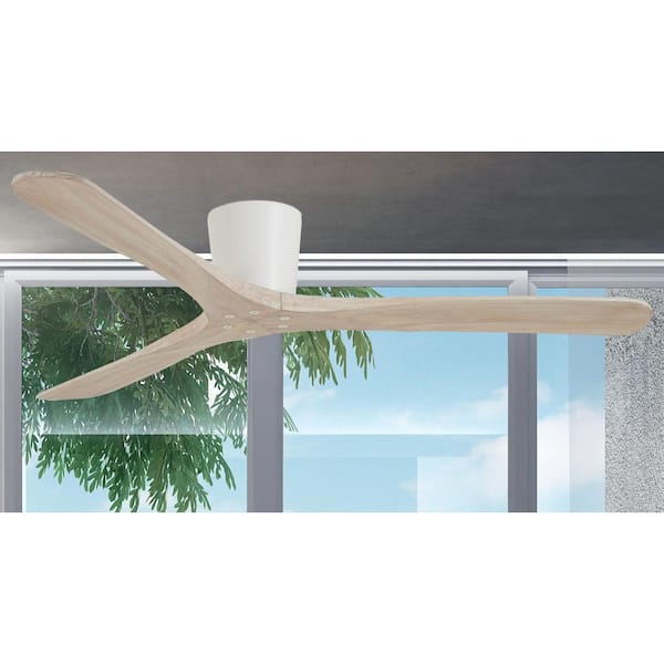 Avtur 60 in. Indoor Flat White Propeller Ceiling Fan with Remote Included