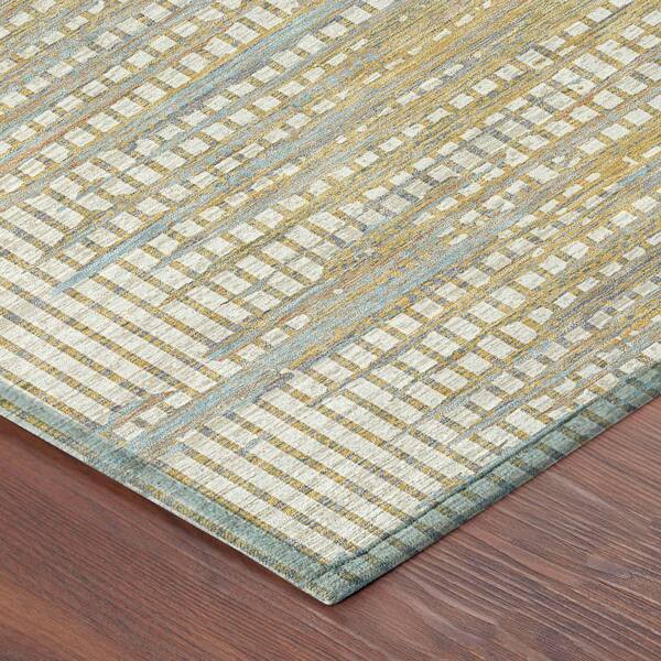 Chantille Machine Washable Indoor/Outdoor Abstract ACN2642 Ivory 3 ft. x 5 ft. Area Rug