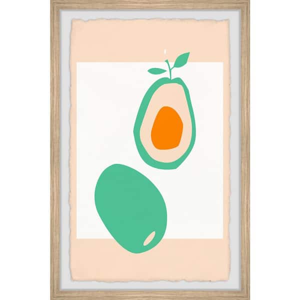 Unbranded "Sliced Avocado" by Marmont Hill Framed Food Art Print 24 in. x 16 in.