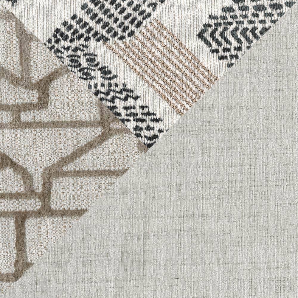 Beige Chenille Lawson Sofa with Removable Cushions