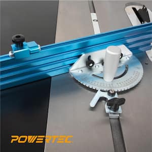 24 in. x 3 in. Table Saw Precision Miter Gauge System Multi-Track Fence with 27 Angle Stops