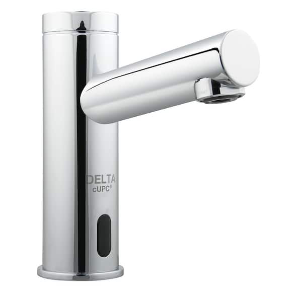 Delta Battery-Powered Touchless Single Hole Bathroom Faucet in Chrome