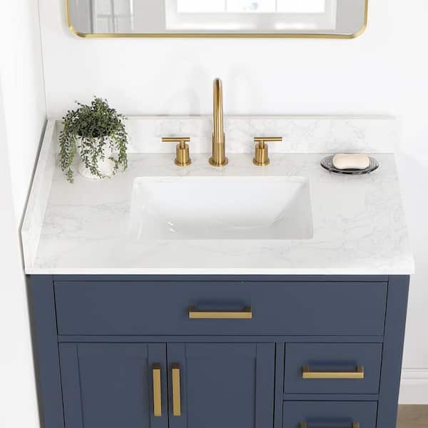 Altair Gavino 36 in. W x 22 in. D x 34 in. H Bath Vanity in