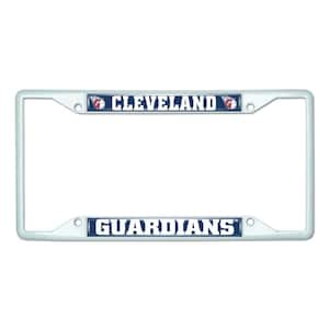 Universal Fit MLB - Cleveland Guardians License Plate Frame - White