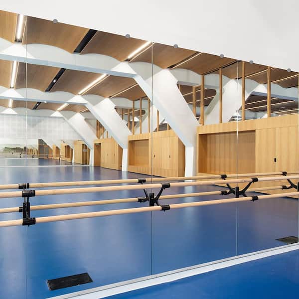 5-Piece 36 in. W x 72 in. H Rectangular Frameless Tempered HD Wall Mirror, Gym and Dance Mirror