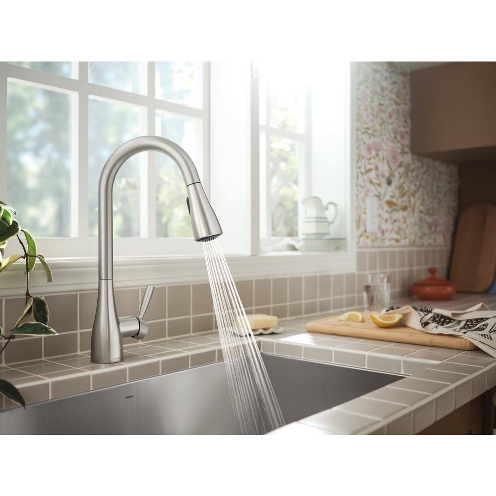 Stainless Steel Single Handle Pull-Down Kitchen Faucet