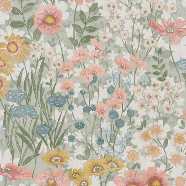 Graham & Brown Wallflower Day White Wallpaper