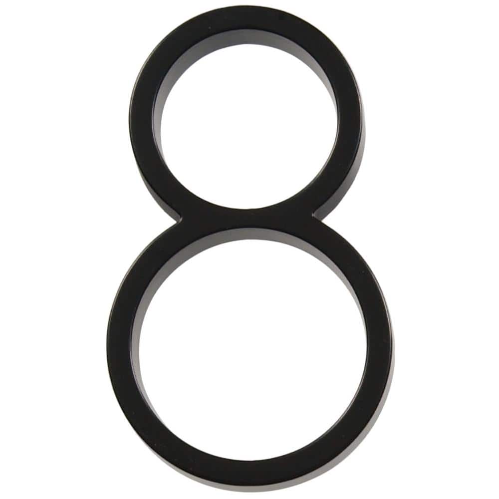 5 in. Black Modern Floating or Flush Metal House Number 8 price history on PriceWatchPro