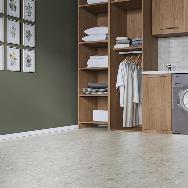 Rizzo Gray 20 MIL x 12 in. x 24 in. Click Lock Terrazzo Look Waterproof Luxury Vinyl Tile (20 sq. ft./Case)