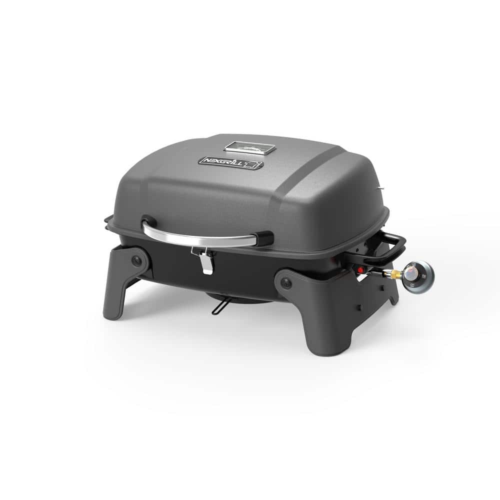 1-Burner Portable Propane Gas Table Top Grill in Black 820-0065B - Home Depot