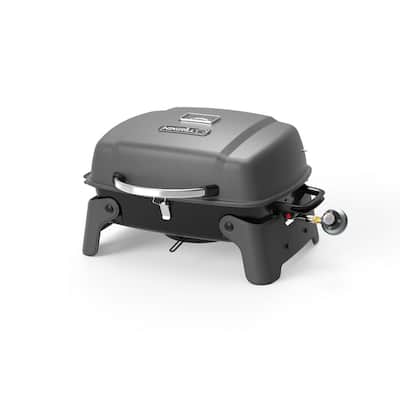 1-Burner Portable Propane Gas Table Top Grill in Black