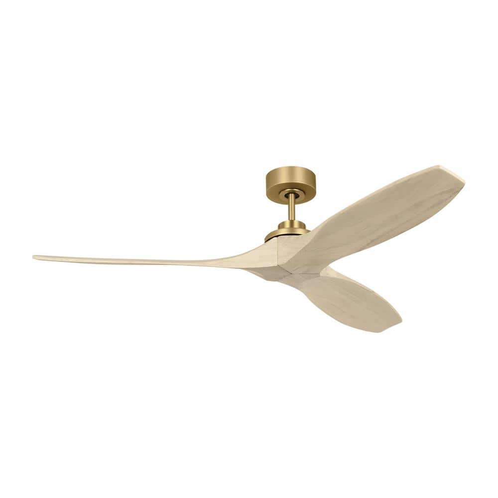 Collins 60 in. Smart Home Indoor/Outdoor Burnished Brass Ceiling Fan with Washed White Oak Blades, DC Motor and Remote price history on PriceWatchPro
