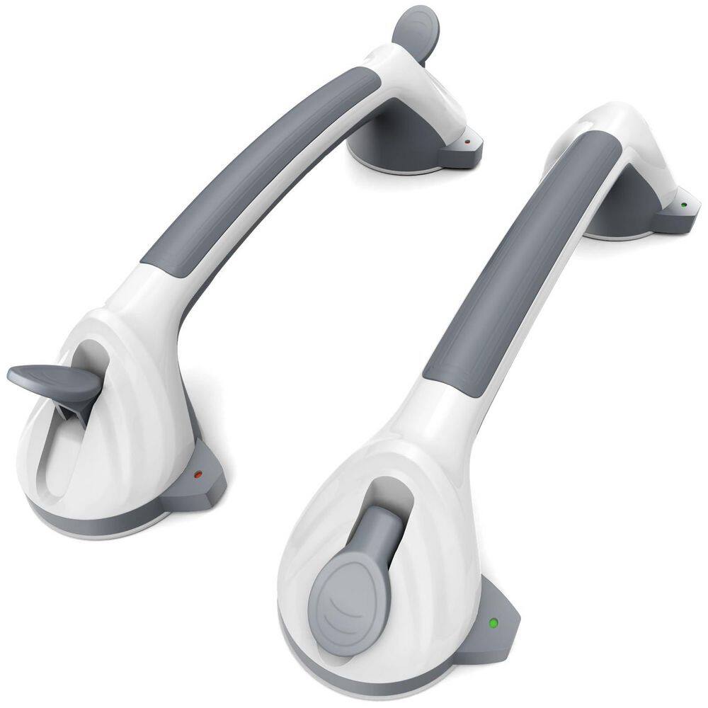 16.5 in. Suction Diameter Concealed Screw Grab Bar 2 Pack with Safety Indicator in Gray Non-Slip Finish price history on PriceWatchPro