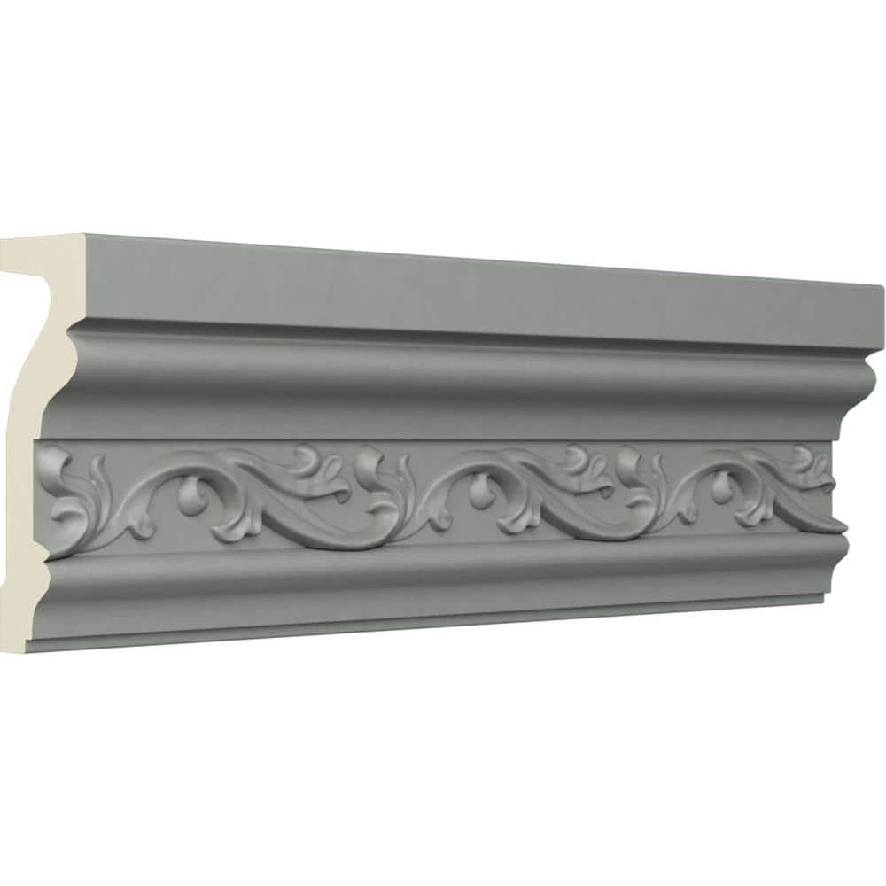 Primed Geometric Polyurethane Chair Rail Moulding Sample