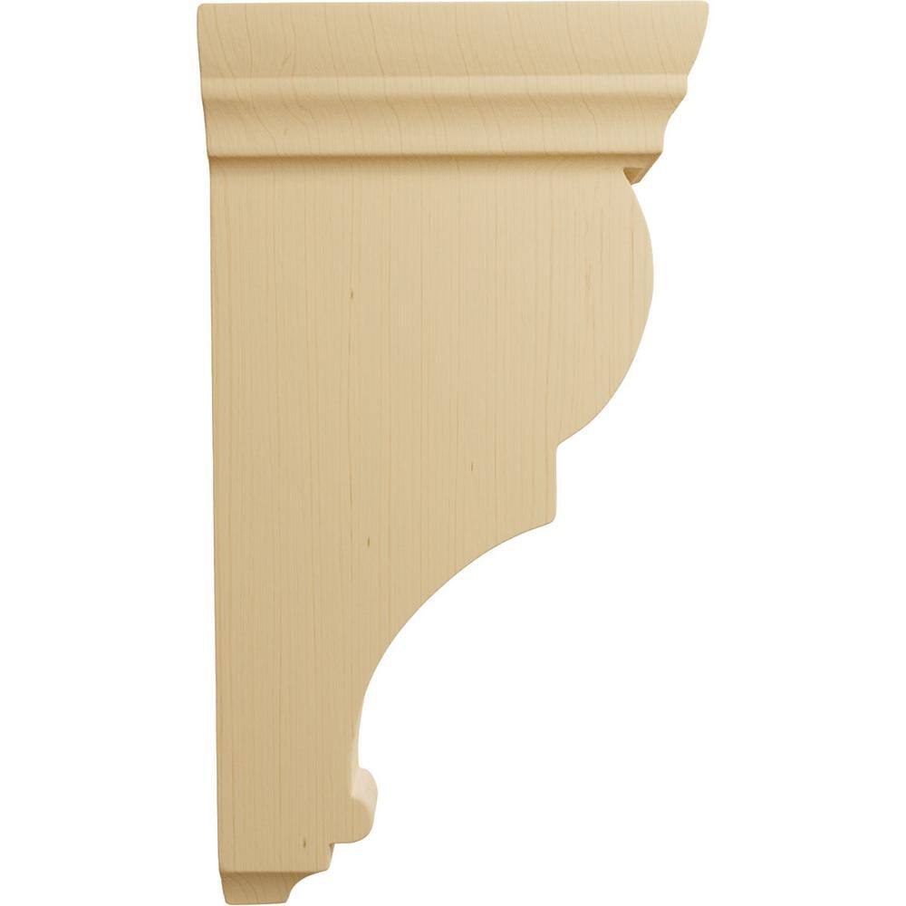 Alder Hand-Carved Medium Wood Corbel, 10" Height