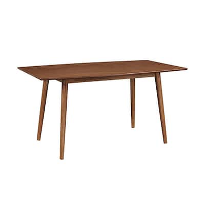 60 in. Mid Century Wood Dining Table - Acorn