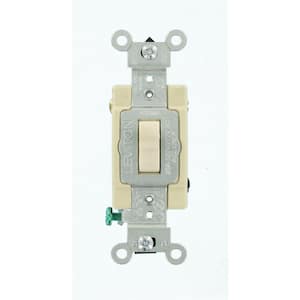 Leviton 20 Amp 4-Way Toggle Switch, Light Almond R66-0CSB4-2TS - The ...