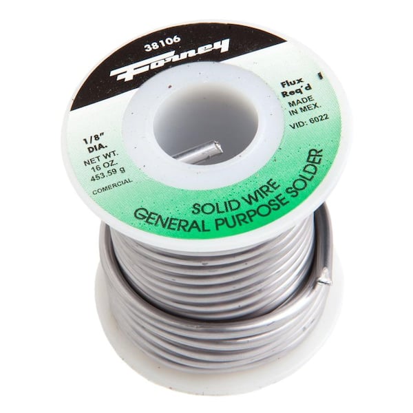  Avril 60/40 Premium Solder for Stained Glass 1 Pound Spool,  1/8 Diameter, 60% tin 40% Lead - Made in USA! : Tools & Home Improvement