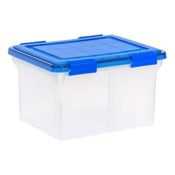 32 Qt./8 Gal. WeatherPro Clear Plastic Storage Tote