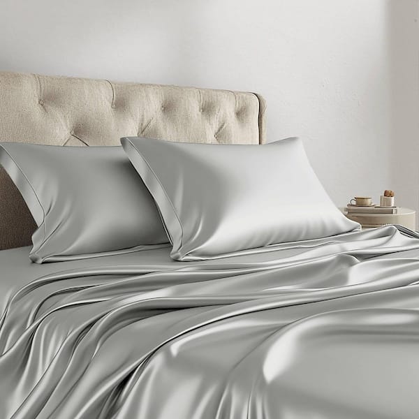 Satin 6-Piece Polyester Wrinkle-Free Luxurious Sheet Set