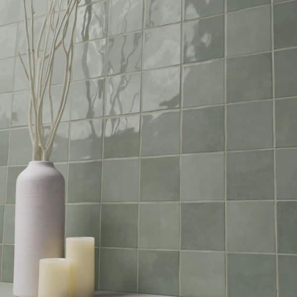 MSI Lakeview Jade 5 in. x 5 in. Glossy Ceramic Wall Tile