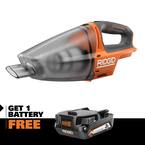 18V Cordless Hand Held Vacuum with 2.0 Ah Battery