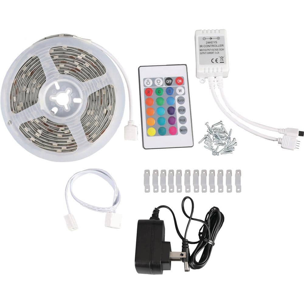 10ft Color-Changing LED Strip Light with Remote