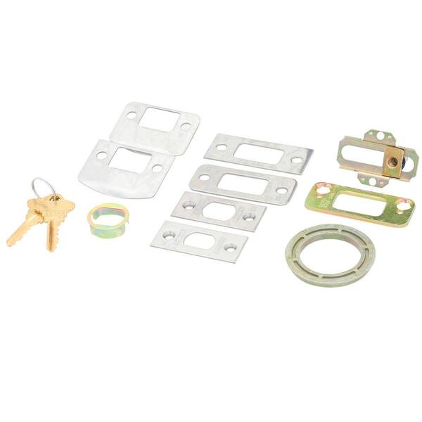 Schlage Century Satin Chrome Double Cylinder Door Handleset with