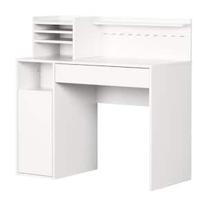 Crea 1-Drawer Pure White Finish Craft table (40.25 in H. X 19.5 in W.)