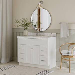 ARIEL Hamlet 43 in. W x 22 in. D x 36 in. H Bath Vanity in White