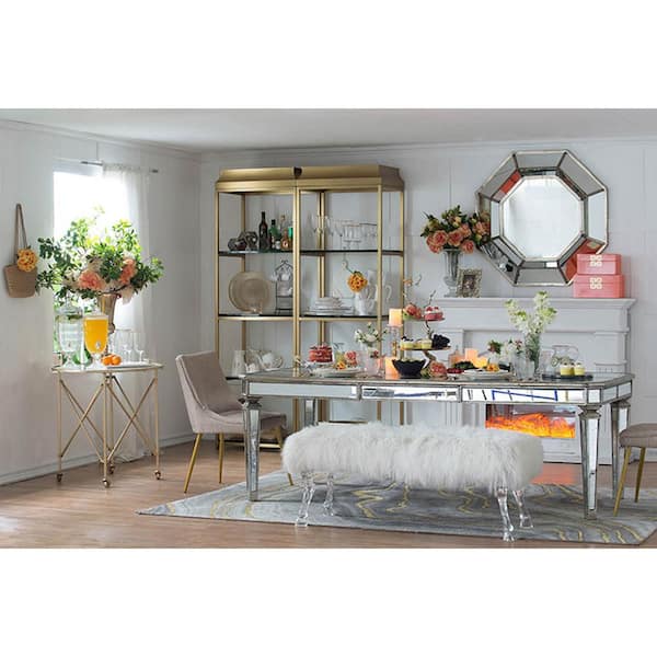 A & B Home 40 in. x 40 in. Modern Novelty Framed Bronze, Brown 