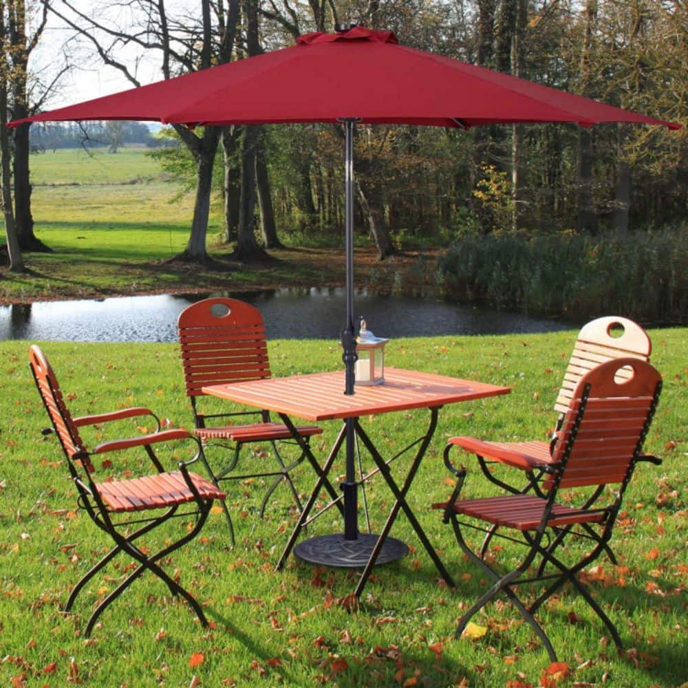 22" Bronze Heavy Duty Round Metal Patio Umbrella Base