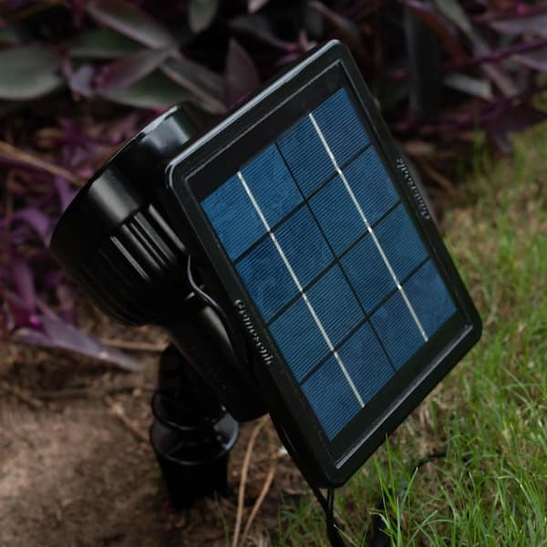 Progressive Solar Powered Integrated LED Bright-White LED Accent Spotlight