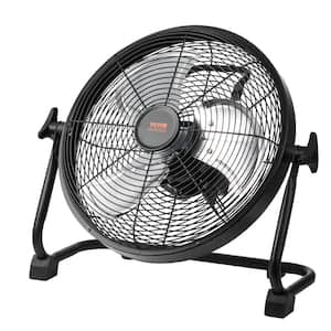 Cordless Fan 12 in. Portable Quiet 360° Manual Pivoting Head Stepless Speed Regulation High Velocity Cordless Fan