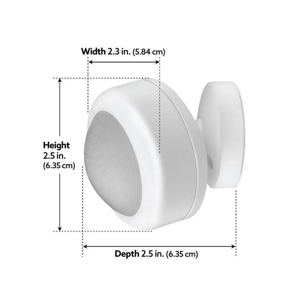 Feit Electric Rechargeable Battery-Powered Wi-Fi Smart Wireless Motion Sensor Alarm, Easy Setup - No Hub Required, White (3-Pack)