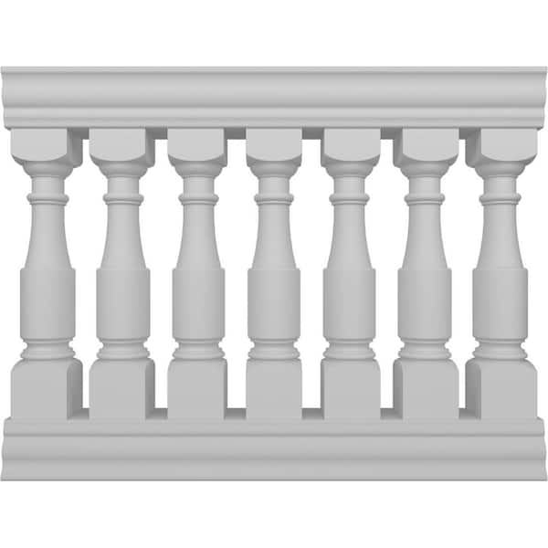 Fiberthane Hamilton Balustrade 48 in. L x 40 in. H Fiberglass Railing Kit