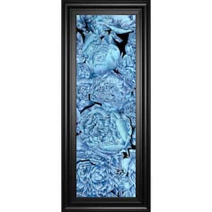 "Blue Peonies Il" By Melissa Wang Framed Print Nature Wall Art 42 in. x 18 in.