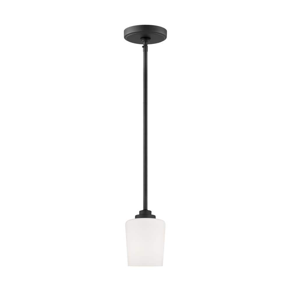 Midnight Black Glass Mini Pendant Light