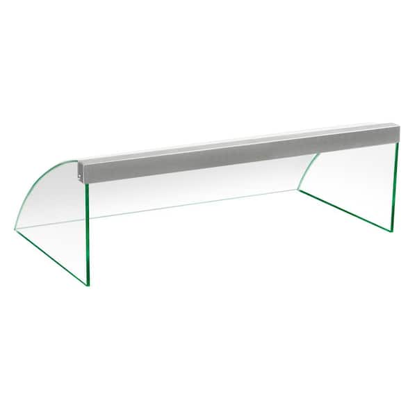 GREAT NORTHERN 7-Roller Hot Dog Machine Tempered Clear Glass Sneeze Guard Roller Cover for Countertop Electric Indoor Grill