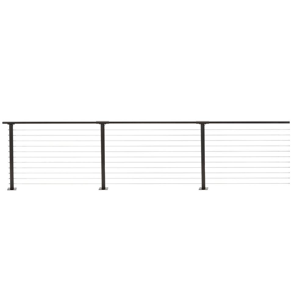 Reviews for CityPost 70 ft. x 36 in. Bronze Deck Cable Railing, Base