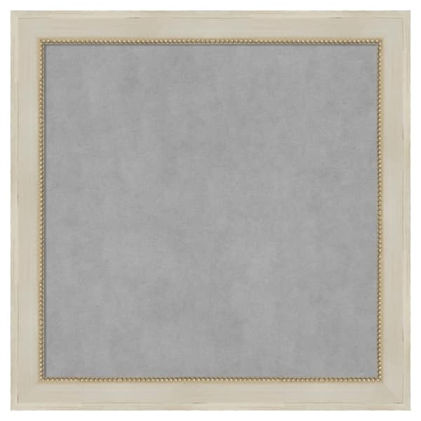 Amanti Art Parthenon Cream 28 in. x 28 in Framed Magnetic Board