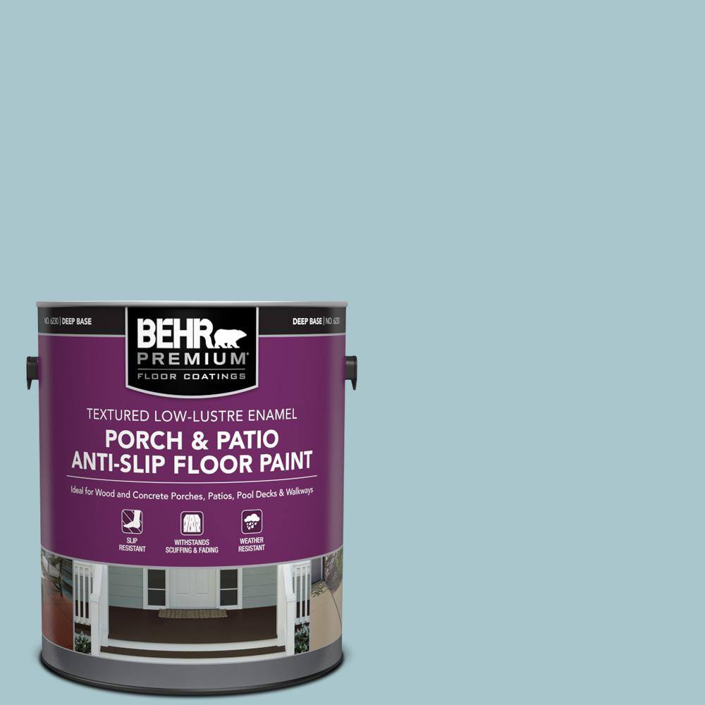 1 gal. #S450-3 Spring Storm Textured Low-Lustre Enamel Interior/Exterior Porch and Patio Anti-Slip Floor Paint price history on PriceWatchPro