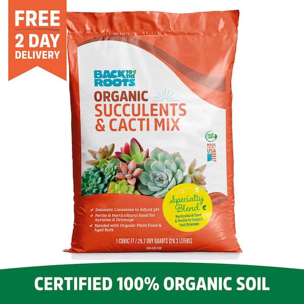 Back to the Roots Organic Succulent Mix Soil (1 cu. ft. Bag)